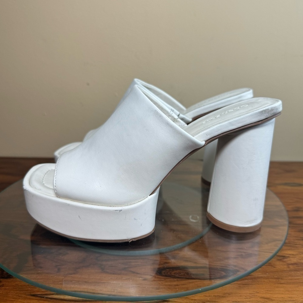 OPEN EDIT Penni Platform Slide Sandal In Ivory